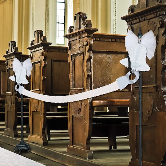 Beistle 8ft. White Tissue Aisle Markers, 2ct.